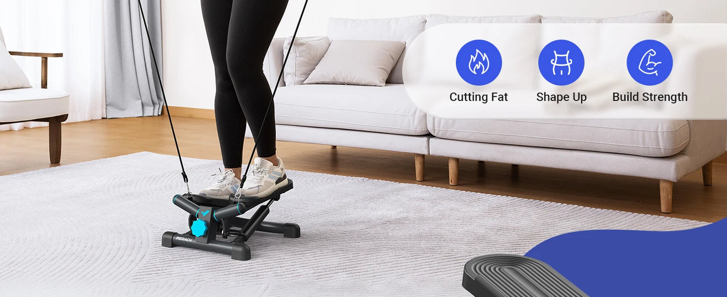 LuxeFit Mini Twist Stepper with Resistance Bands