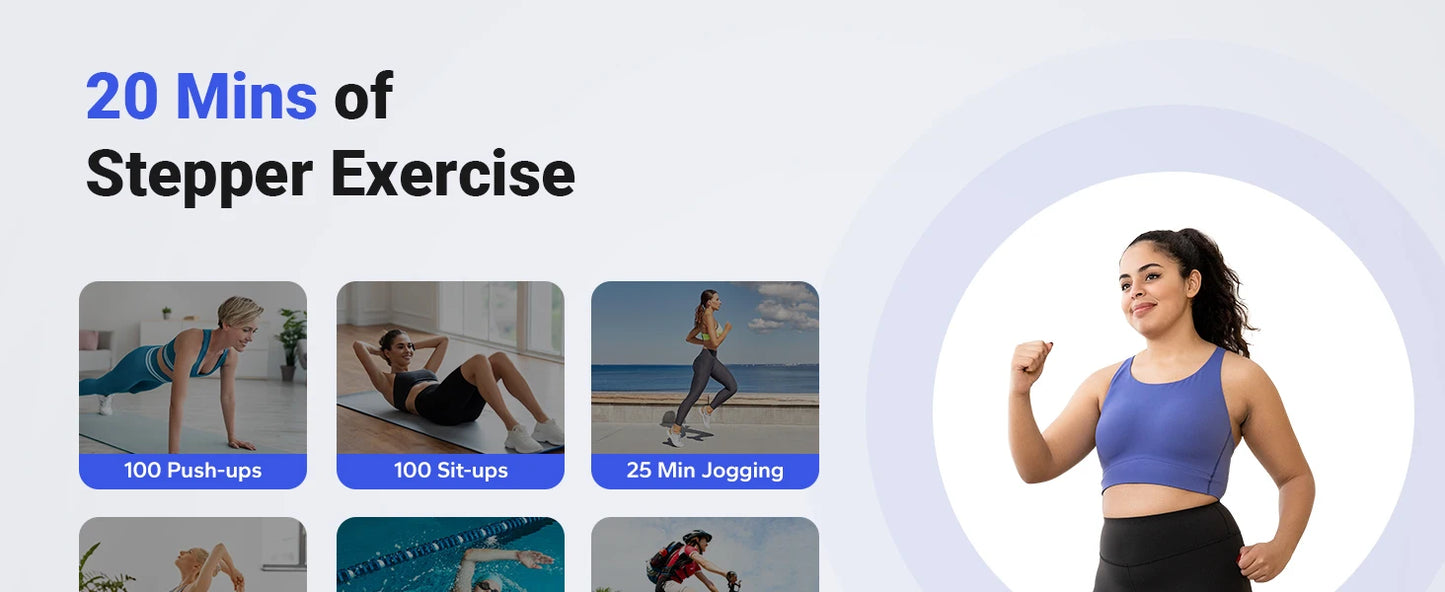 LuxeFit Mini Twist Stepper with Resistance Bands