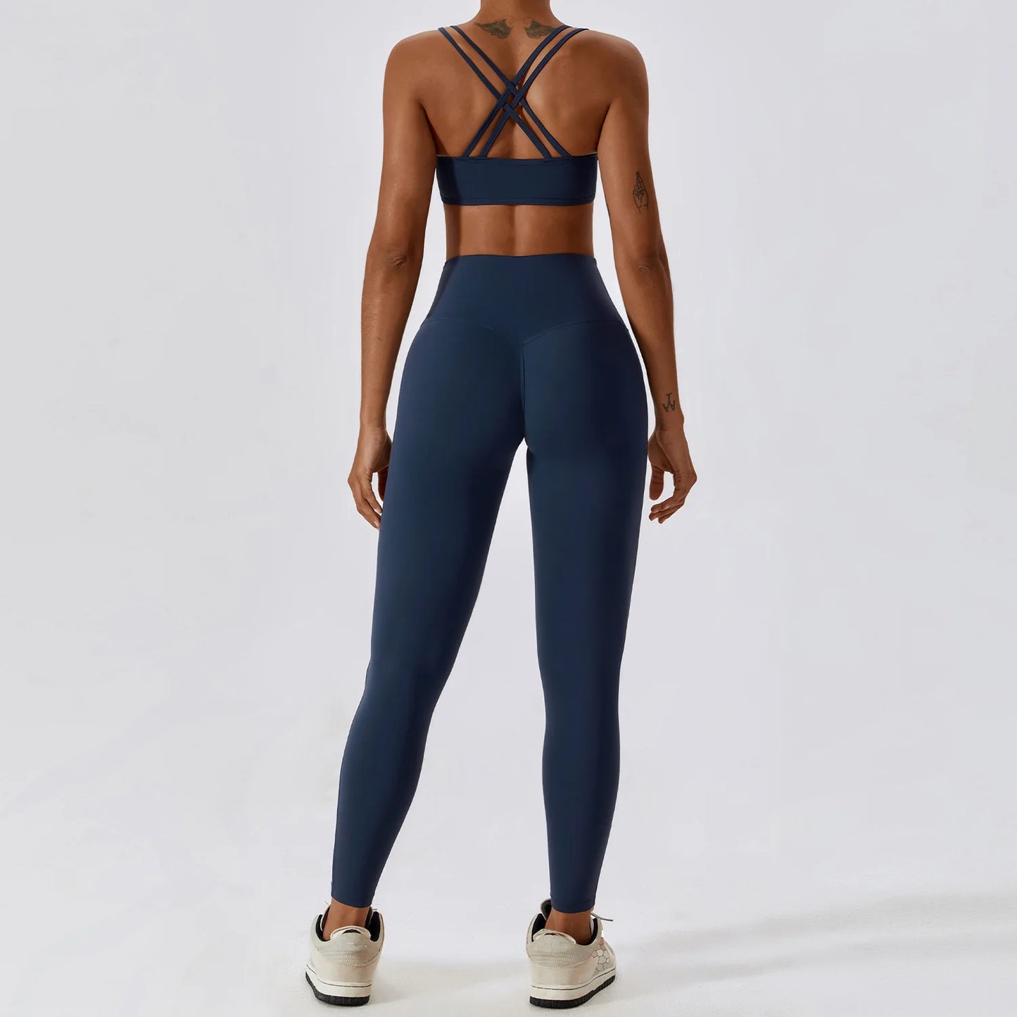 LuxeFit Seamless Sculpt & Perform 2-Piece Athletic Wear Set