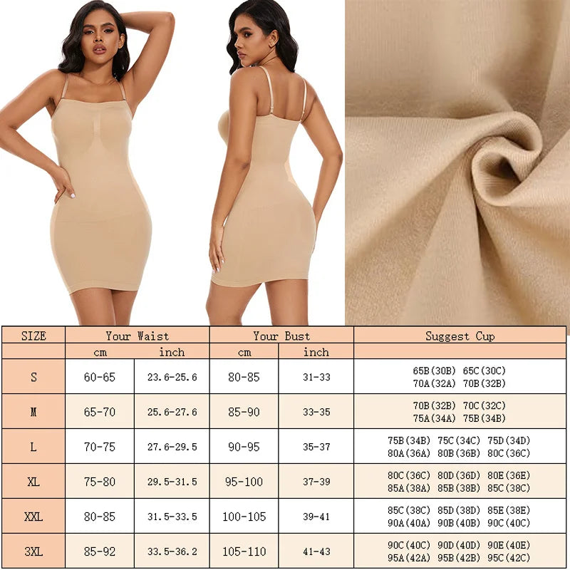 Luxe Strapless Shaping Slip: Seamless Tummy Control & Compression