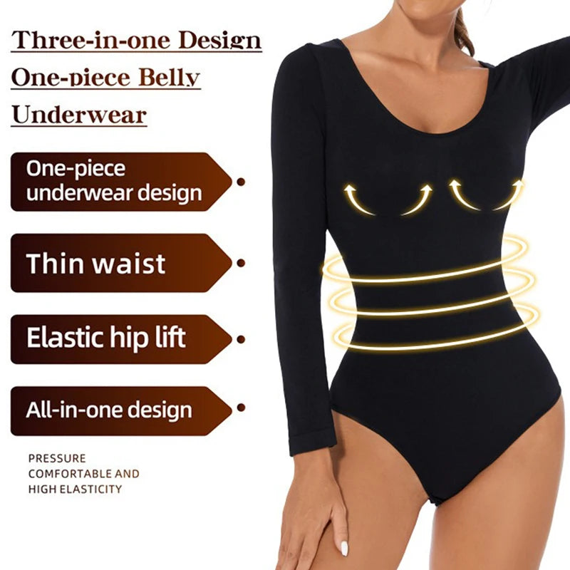 Luxe Snap Button Sculpting Bodysuit: Lift & Control