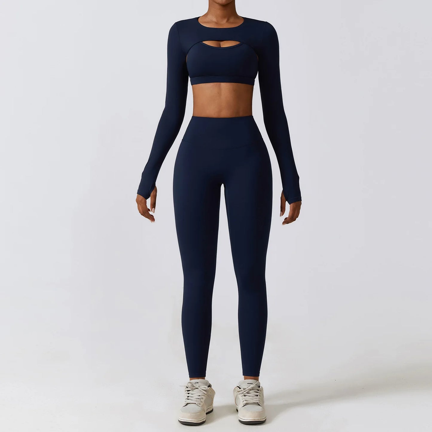 LuxeFit Seamless Performance 3-Piece Yoga & Activewear Set