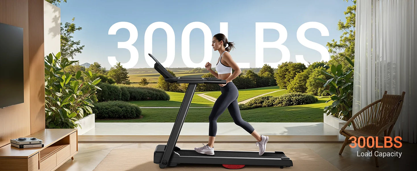 LuxeFit 3.0HP Foldable Home Treadmill