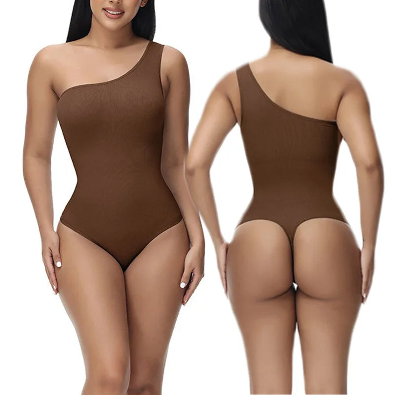 LuxeFit Seamless One-Shoulder Bodysuit