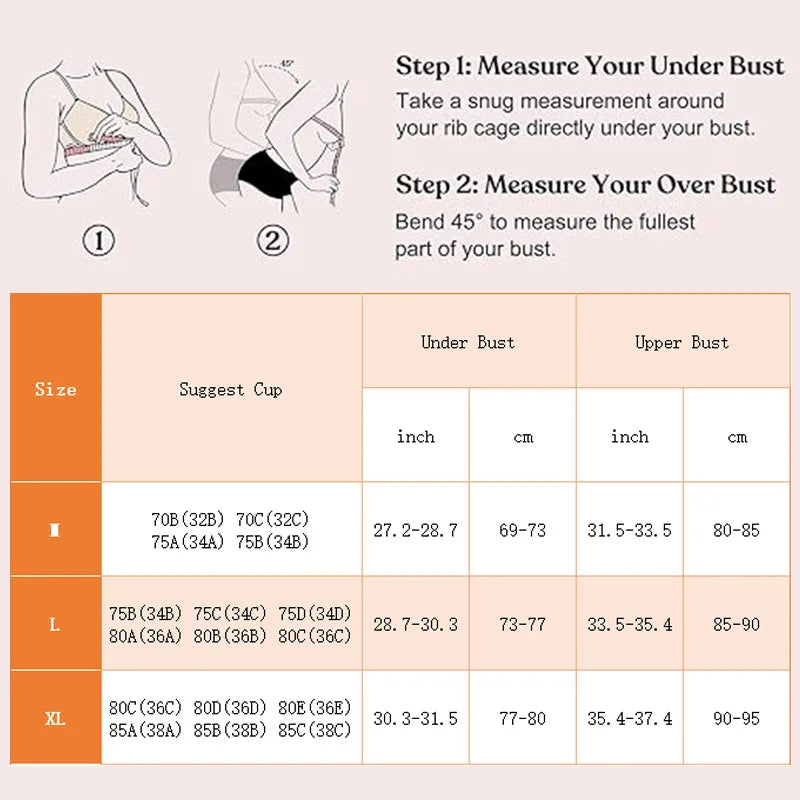 LuxeFit Seamless Comfort & Support V-Neck Bra