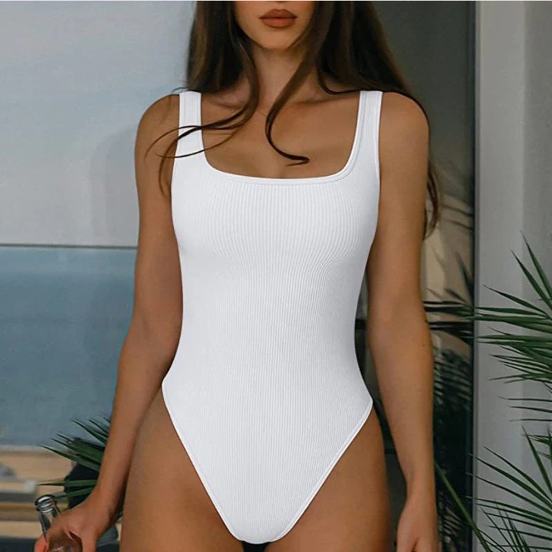 Luxe Ribbed Shaping Jumpsuit: Light Control & Comfort