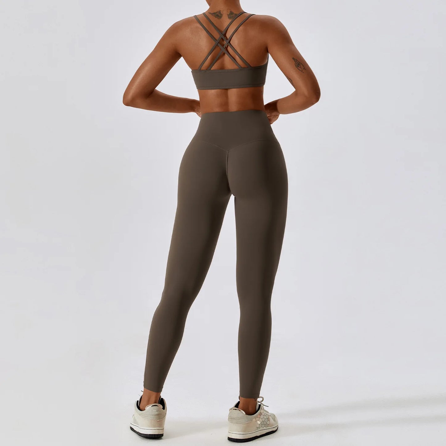 LuxeFit Seamless Sculpt & Perform 2-Piece Athletic Wear Set