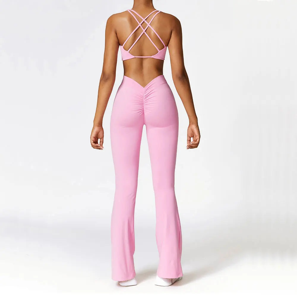 LuxeFit Seamless Sculpt & Perform 2-Piece Yoga Set