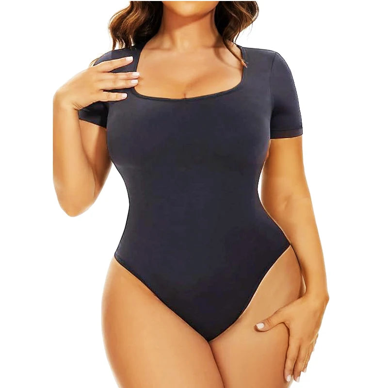 Luxe Seamless Sculpting Bodysuit: Short Sleeve & Control