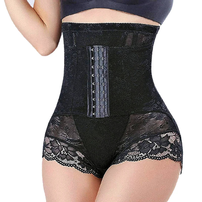 LuxeFit Lace Zip-Front Double Control Shaping Panties