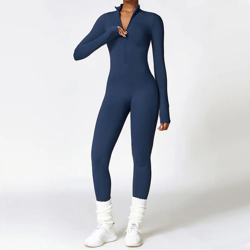 LuxeFit All-Season Sculpting Yoga & Fitness Romper