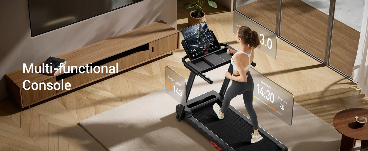LuxeFit 3.0HP Foldable Home Treadmill