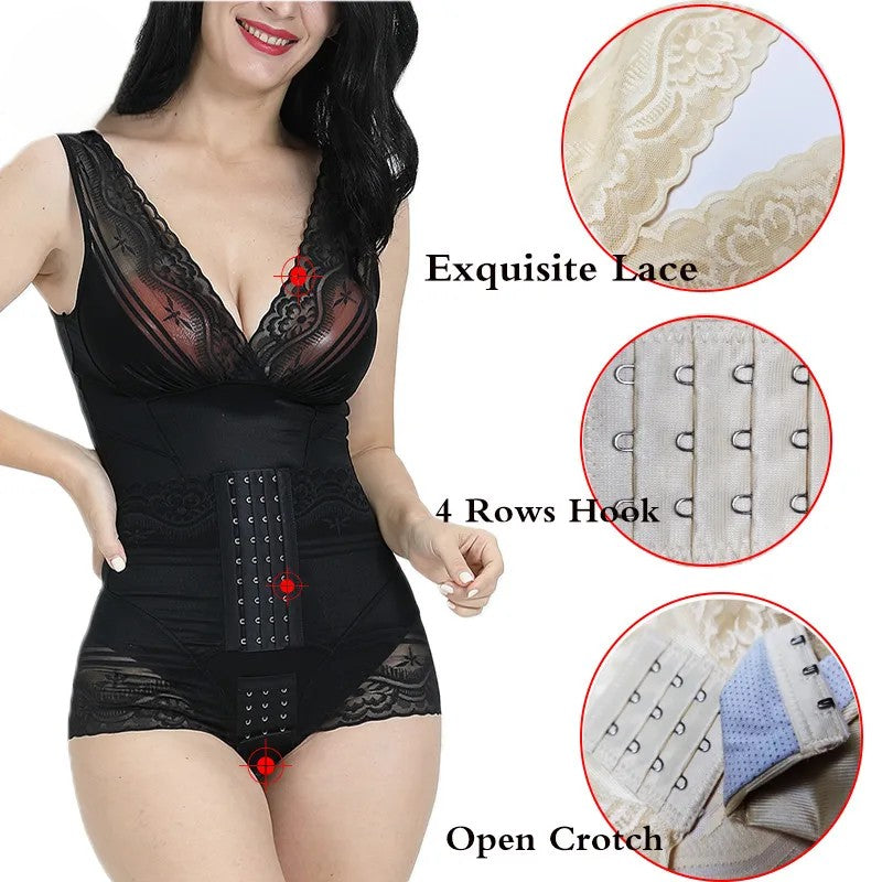 Luxe Full Body Sculpting Bodysuit: Seamless Waist & Tummy Control