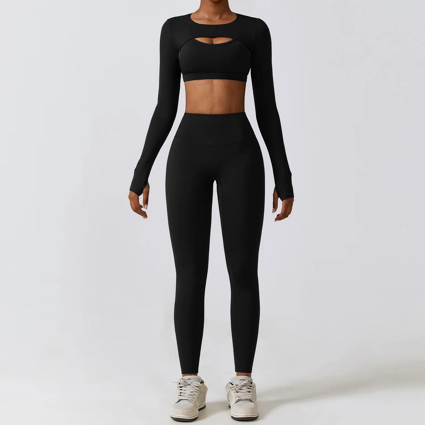LuxeFit Seamless Performance 3-Piece Yoga & Activewear Set