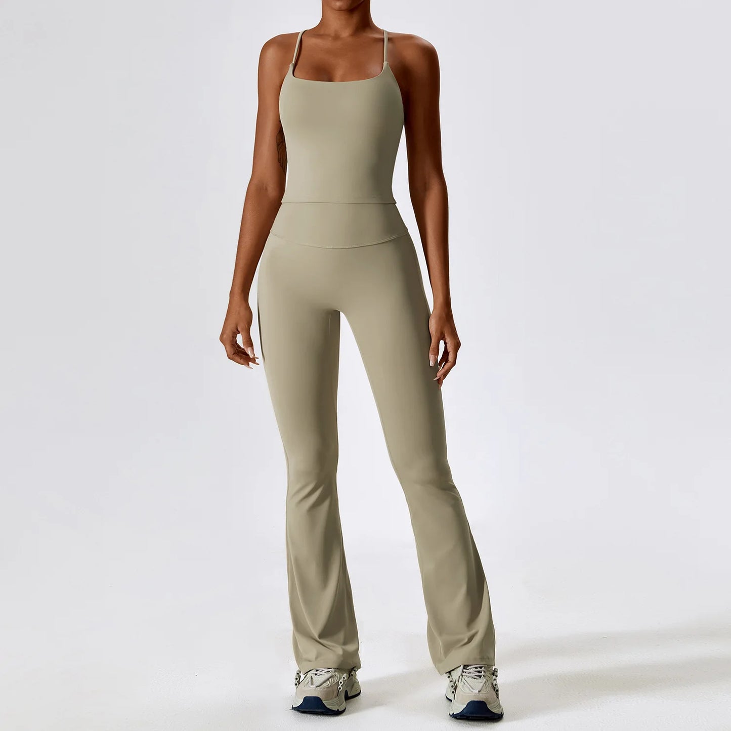 LuxeFit Seamless Performance 2-Piece Long Sleeve Yoga Set
