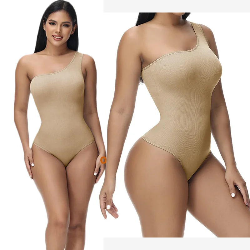 LuxeFit Seamless One-Shoulder Bodysuit