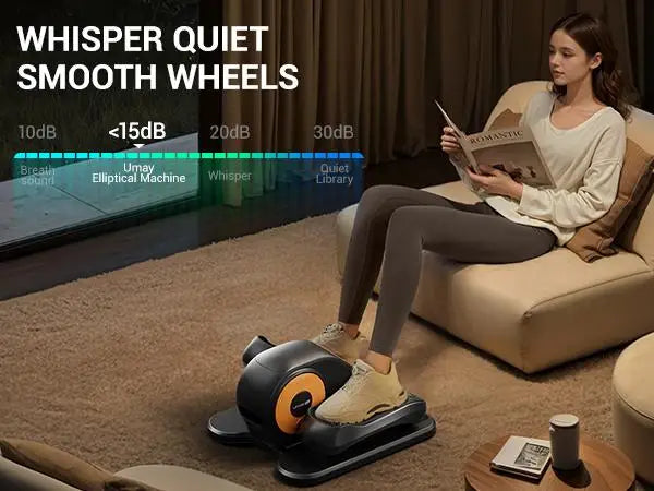 LuxeFit Quiet Under-Desk Elliptical for Seniors