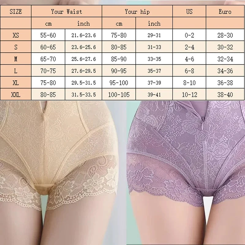 LuxeFit Lace Zip & Hook High-Waist Sculpting Panty