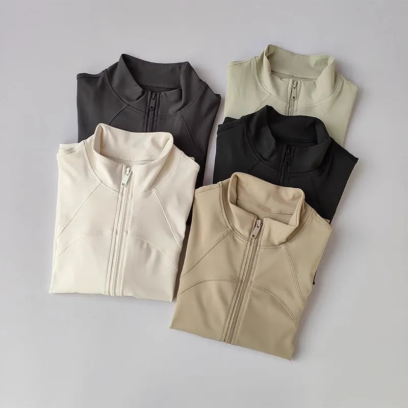 LuxeFit Quick-Dry Long Sleeve Fitness & Running Jacket