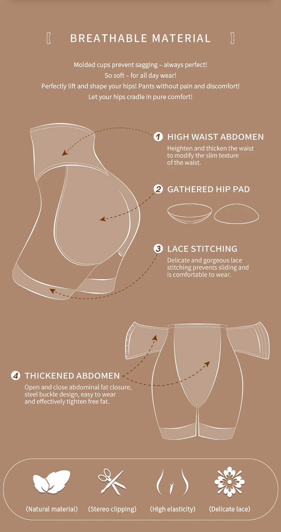 LuxeFit Padded Butt Lifter & Tummy Control Shaper