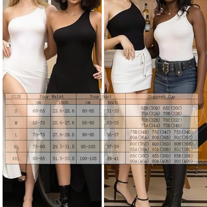 LuxeFit Seamless One-Shoulder Bodysuit