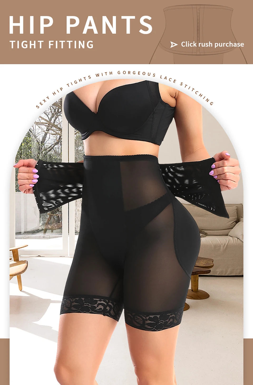 LuxeFit Padded Butt Lifter & Tummy Control Shaper