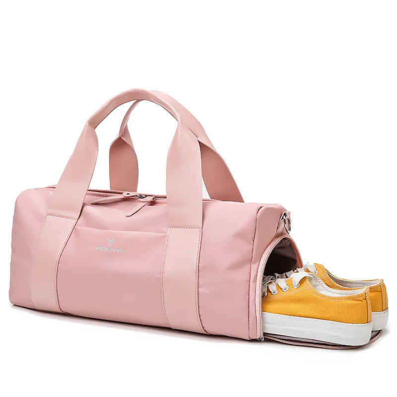 LuxeFit Waterproof Travel & Gym Duffel Bag with Shoe Compartment