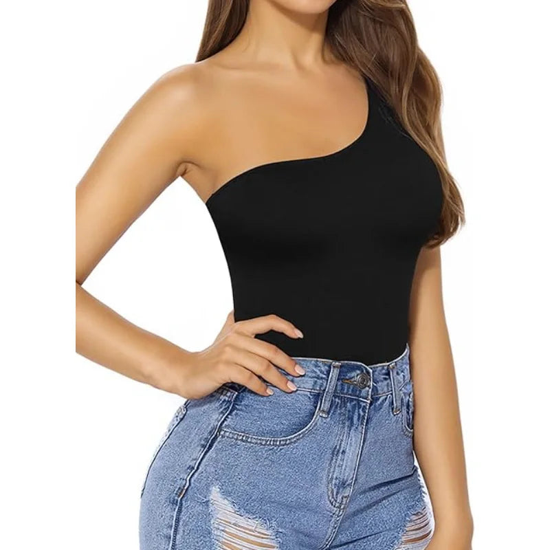 LuxeFit Seamless One-Shoulder Bodysuit