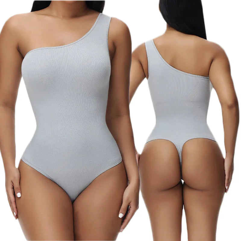 LuxeFit Seamless One-Shoulder Bodysuit