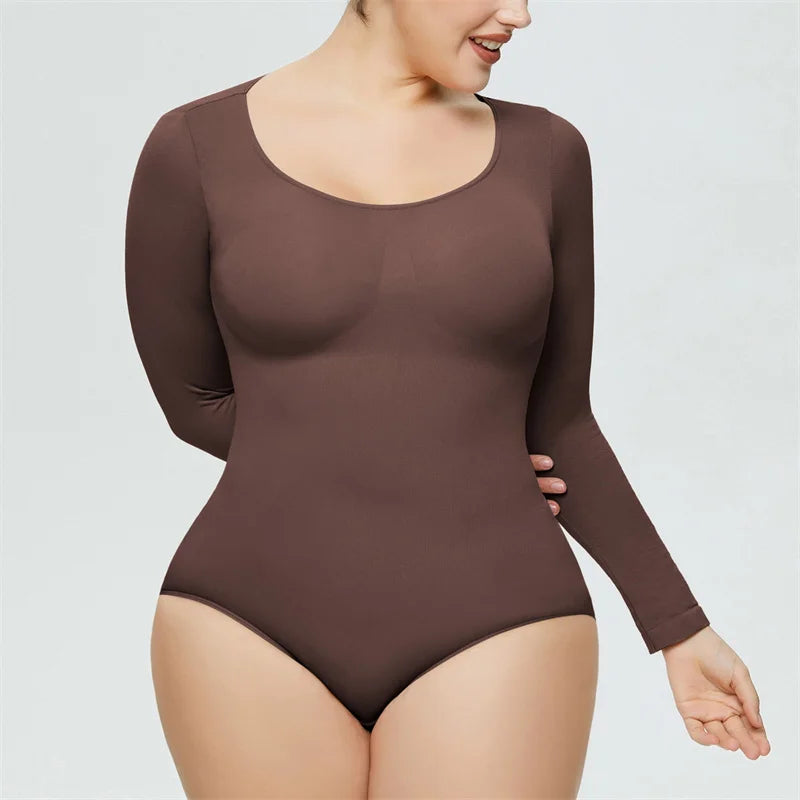 Luxe Snap Button Sculpting Bodysuit: Lift & Control