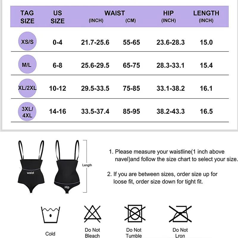 LuxeFit Sculpting Thong Shaper with Removable Straps