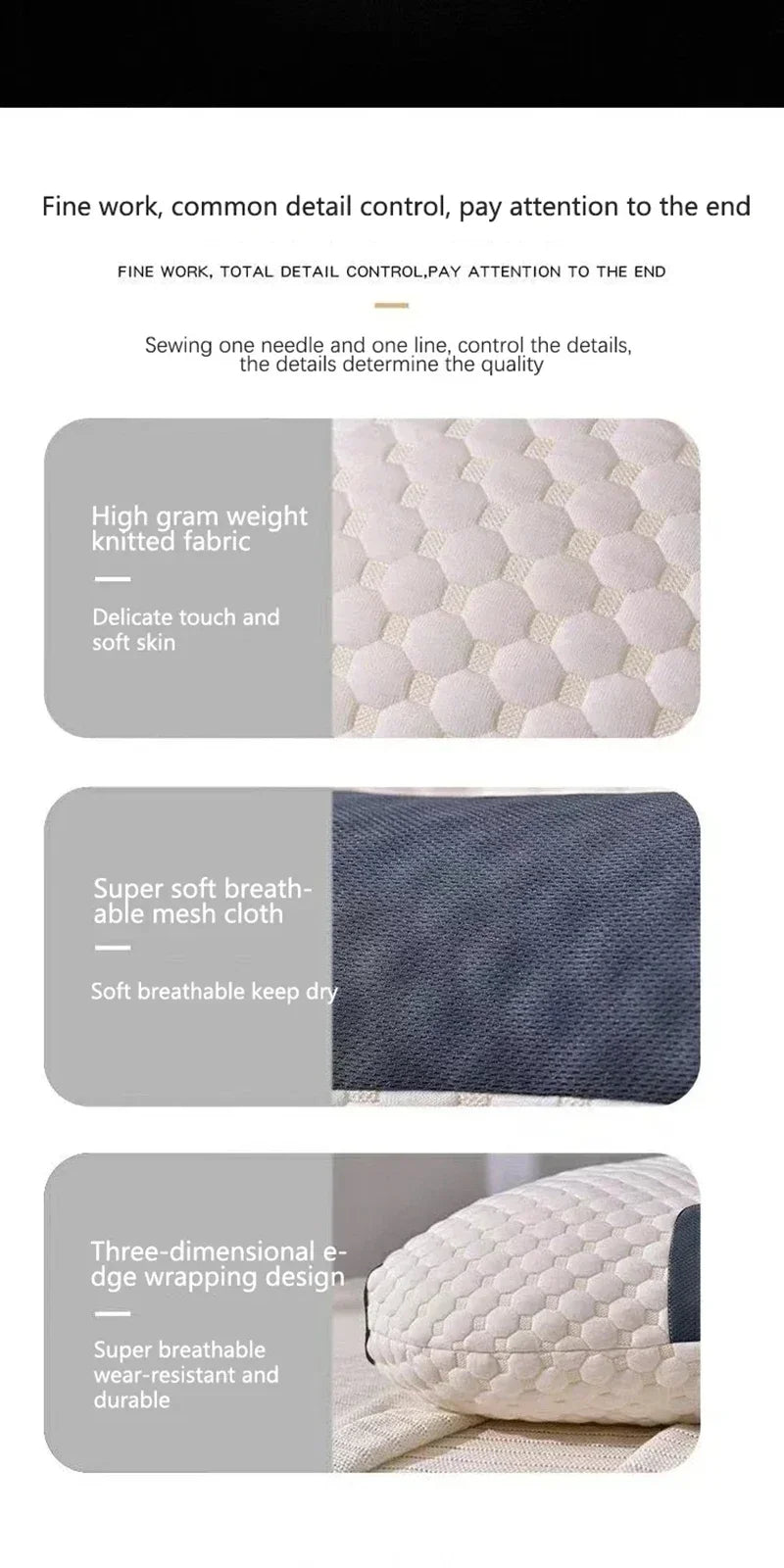 LuxeFit Orthopedic Soybean Fiber Neck Pillow