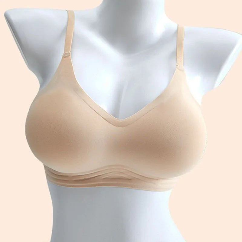 LuxeFit Seamless Comfort & Support V-Neck Bra