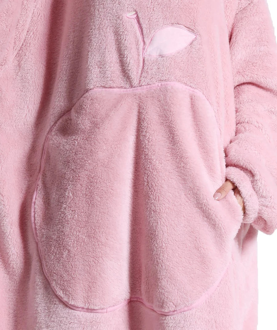 LuxeFit Ultimate Comfort Fleece Hoodie Blanket