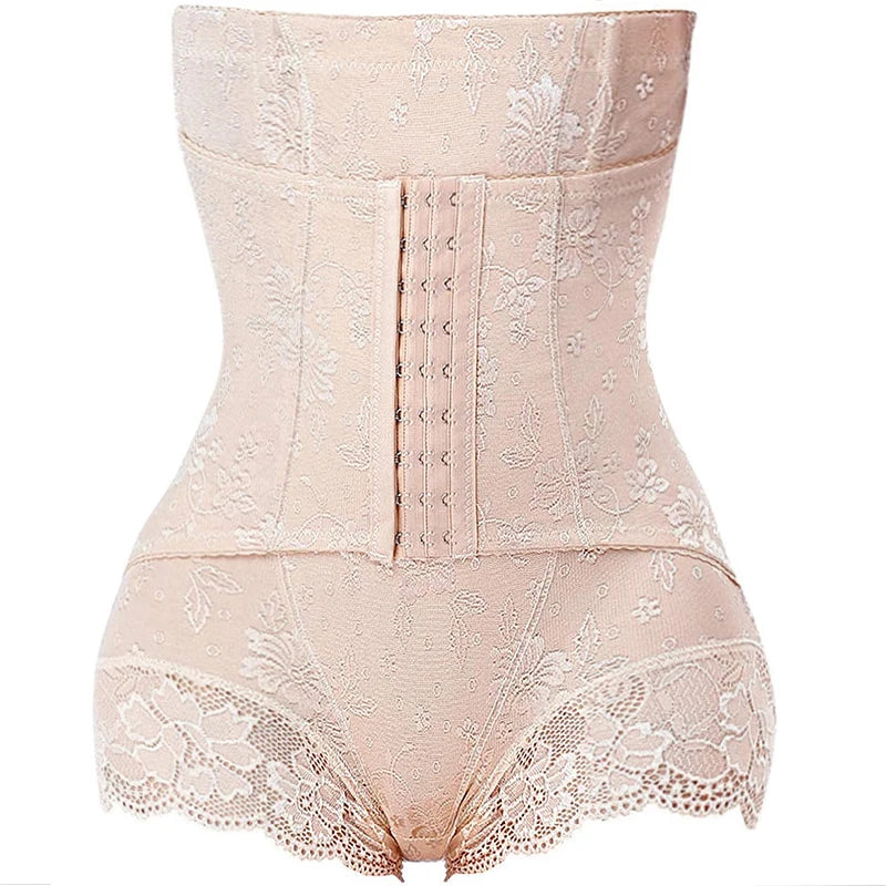 LuxeFit Lace Zip-Front Double Control Shaping Panties