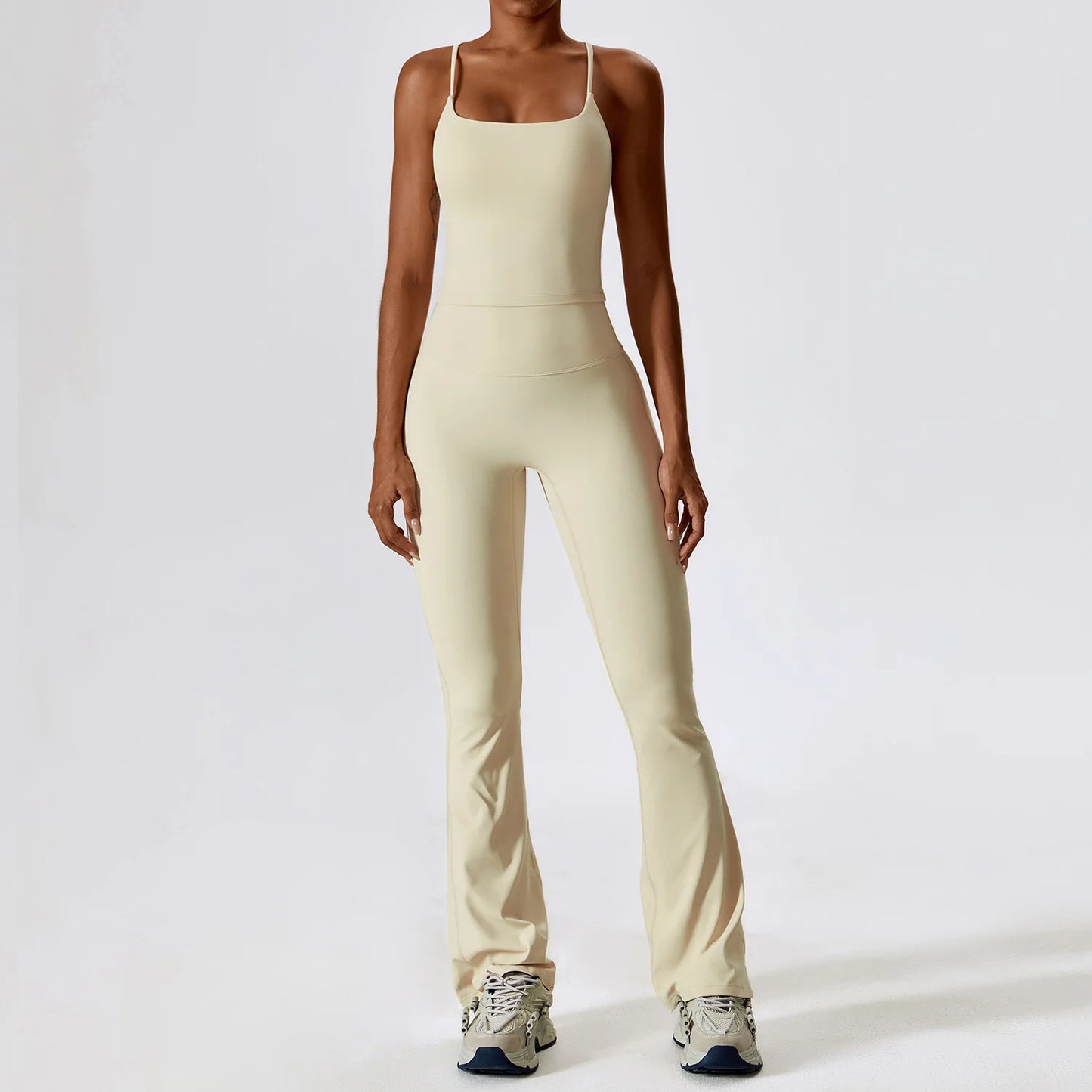 LuxeFit Seamless Performance 2-Piece Long Sleeve Yoga Set