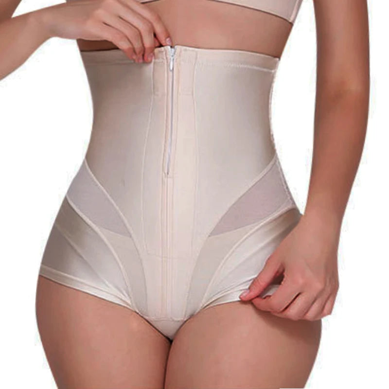 LuxeFit Lace Zip-Front Double Control Shaping Panties