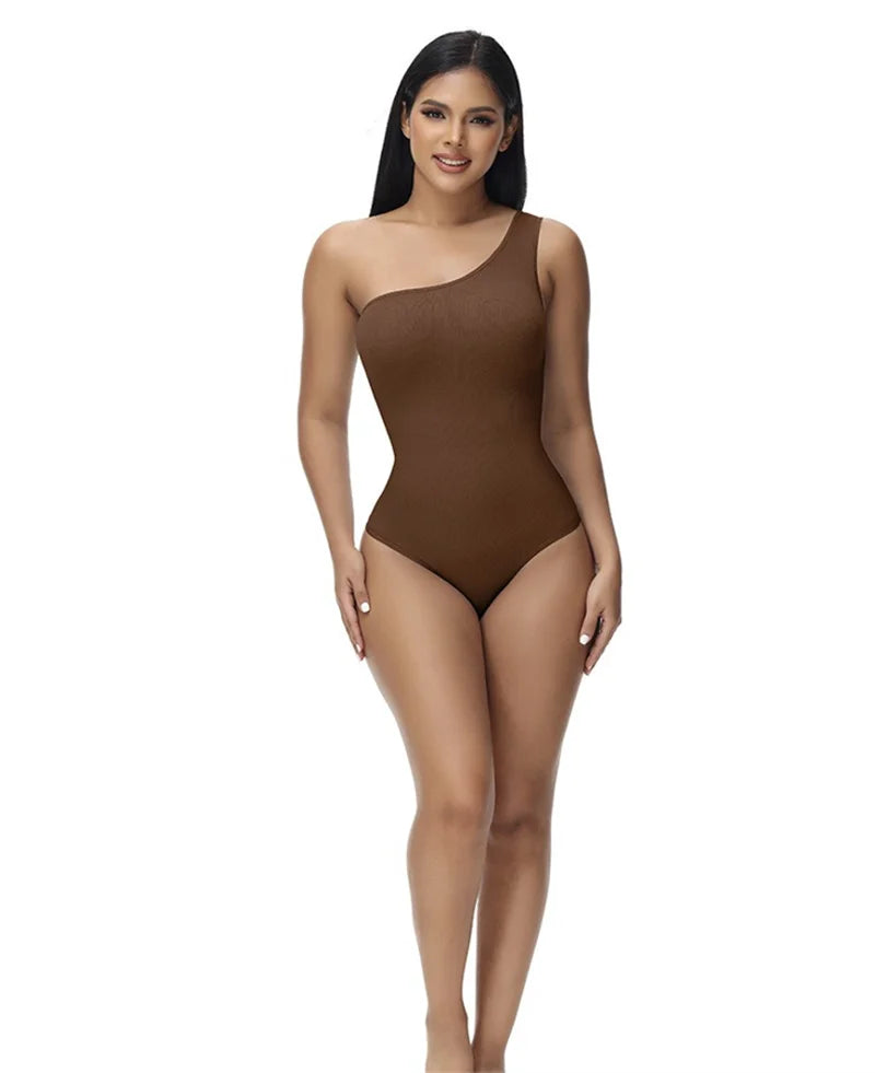 LuxeFit Seamless One-Shoulder Bodysuit
