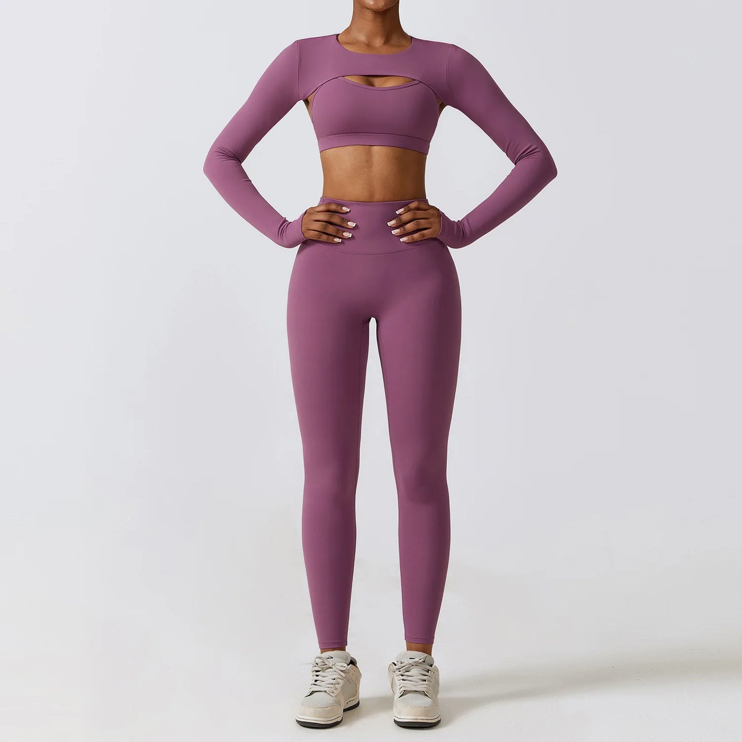 LuxeFit Seamless Performance 3-Piece Yoga & Activewear Set