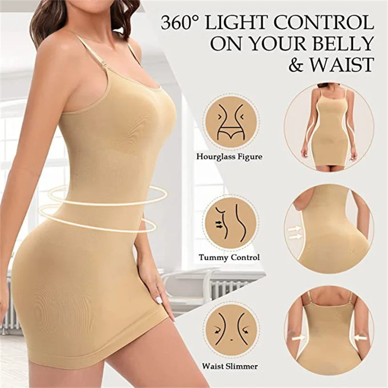 Luxe Seamless Shaping Slip: Tummy Control & Smooth Finish