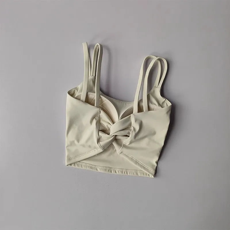 LuxeFit Sculpt & Lift Knotted Back Yoga & Sports Bra