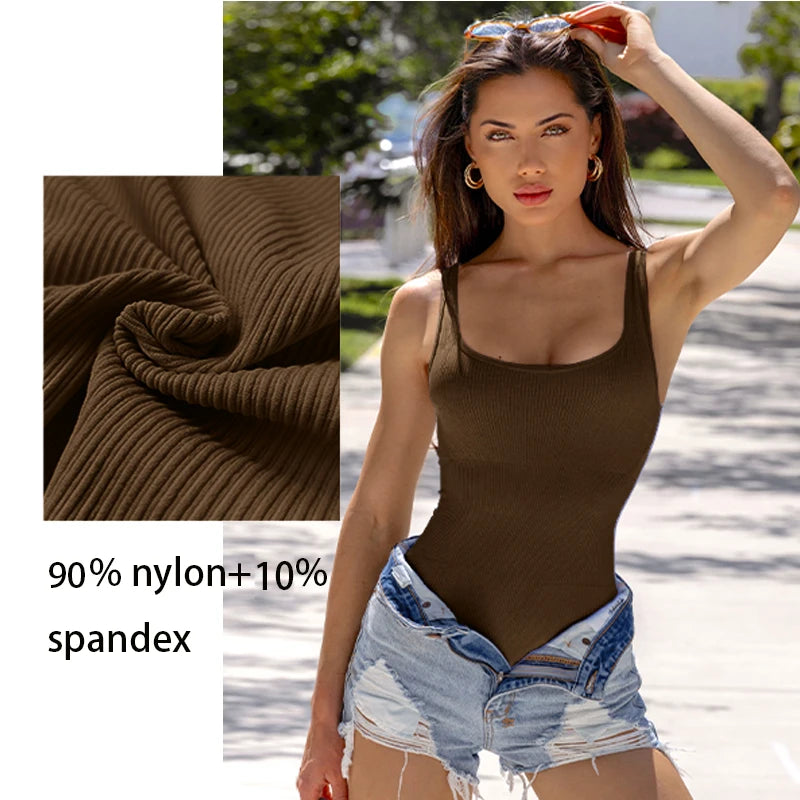 Luxe Ribbed Shaping Jumpsuit: Light Control & Comfort