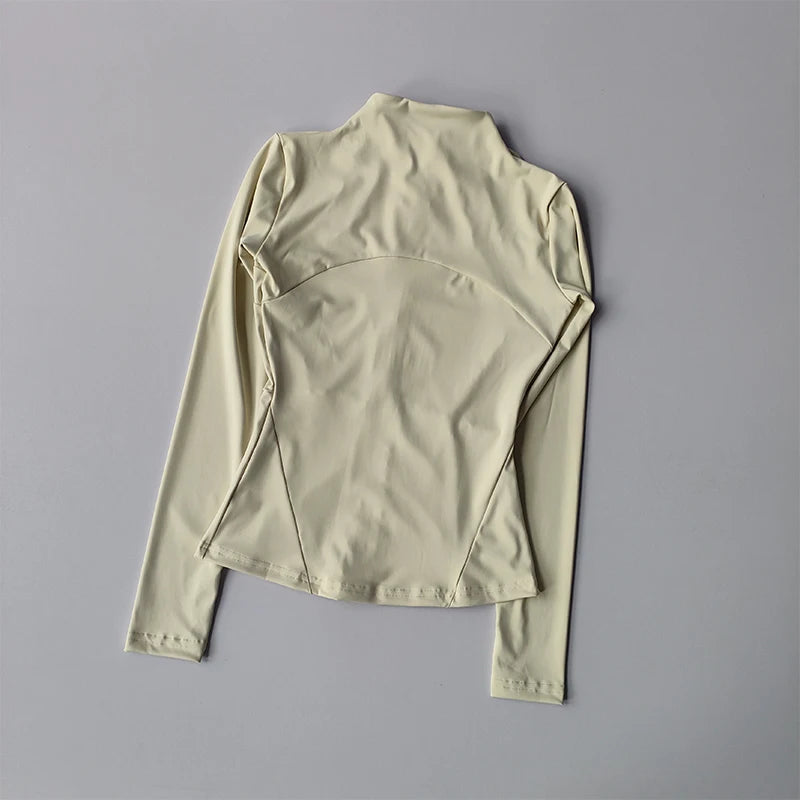 LuxeFit Slim-Fit Warm Zip-Up Activewear Jacket