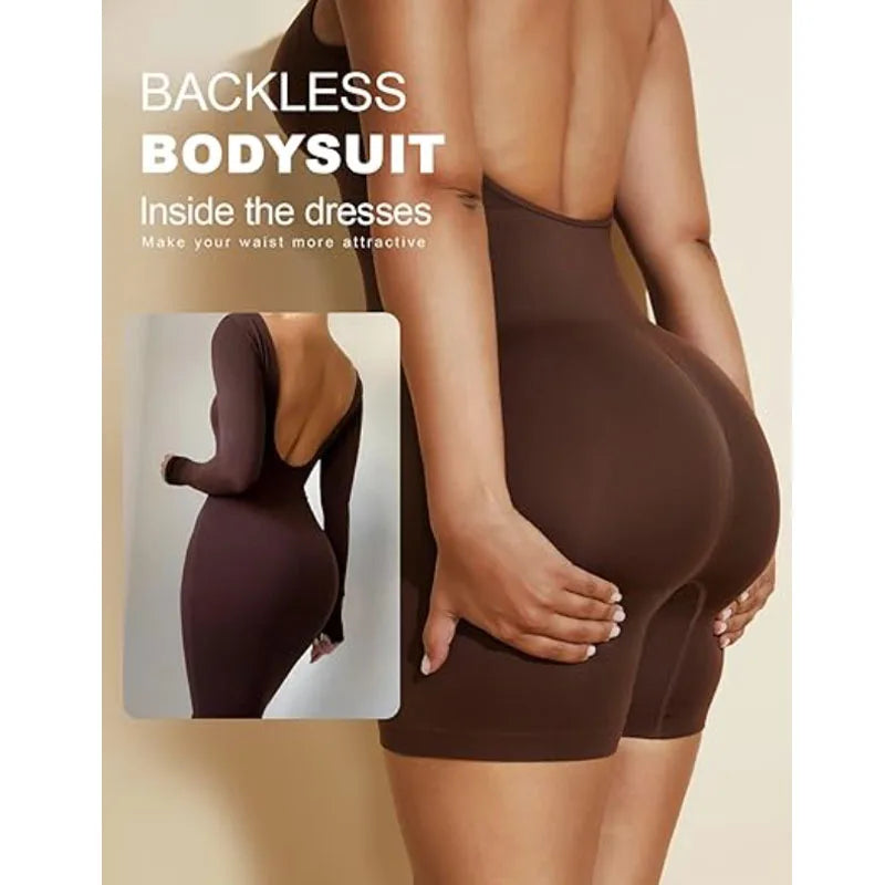 Luxe Adjustable Sculpting Bodysuit: Open Crotch & Thigh Control