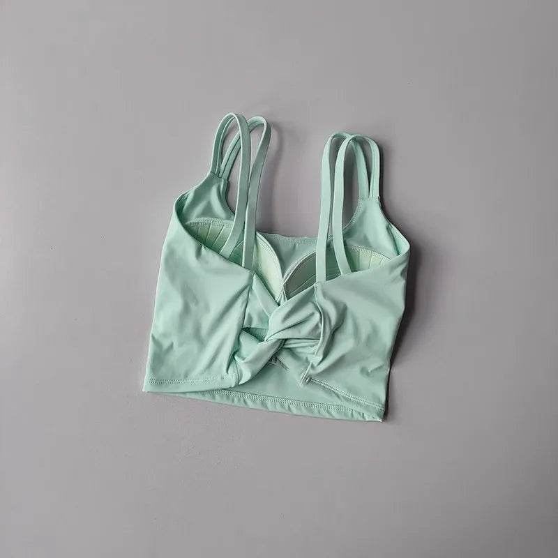 LuxeFit Sculpt & Lift Knotted Back Yoga & Sports Bra