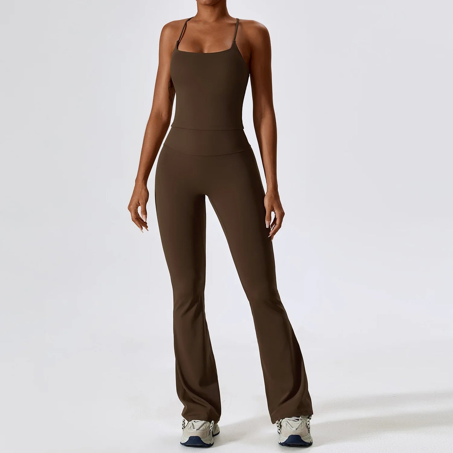 LuxeFit Seamless Performance 2-Piece Long Sleeve Yoga Set