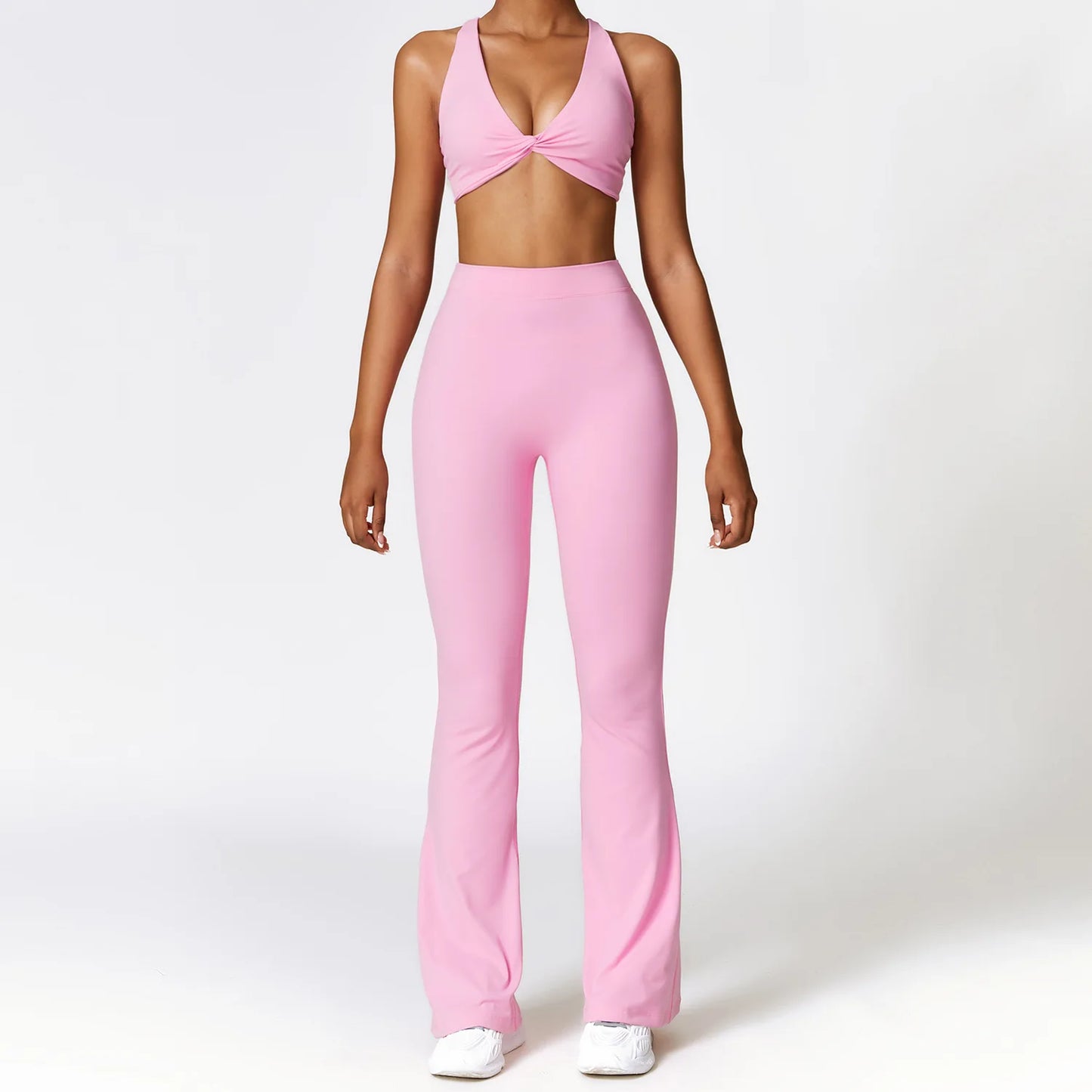 LuxeFit Seamless Sculpt & Perform 2-Piece Yoga Set