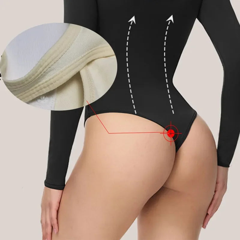 Luxe Long Sleeve Sculpting Bodysuit: Seamless Control & Comfort
