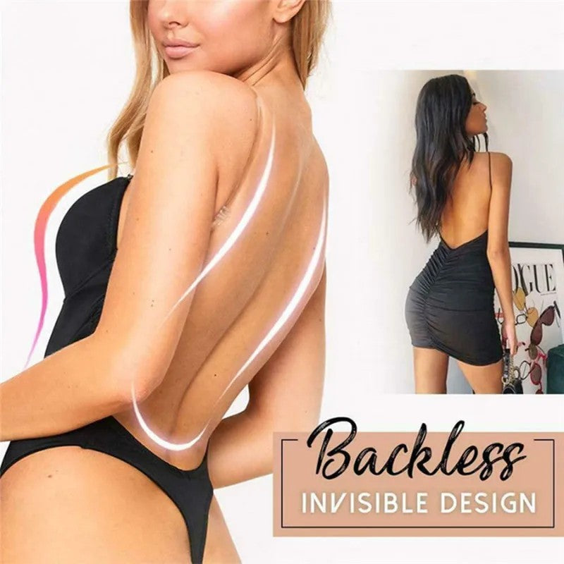 Luxe Backless Thong Sculpting Bodysuit: Push-Up & Open Crotch