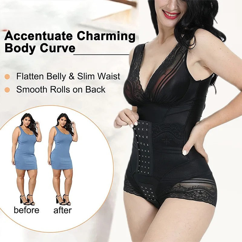 Luxe Full Body Sculpting Bodysuit: Seamless Waist & Tummy Control